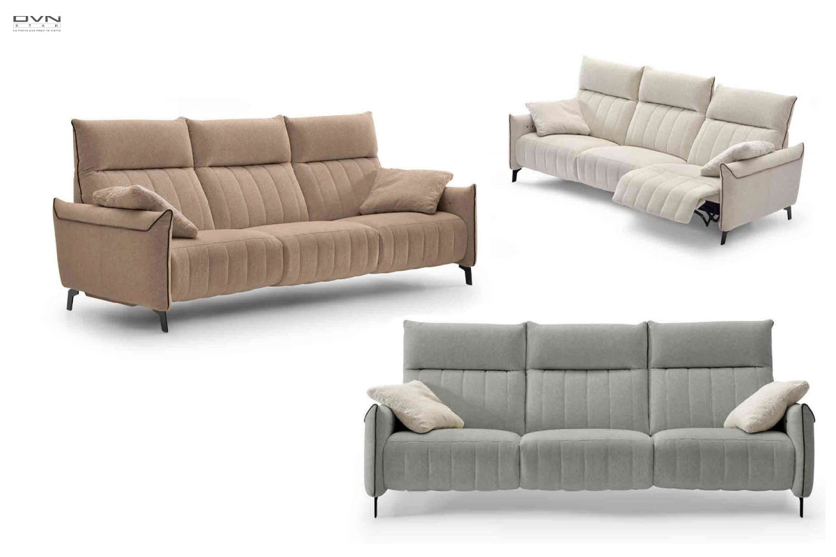 CLEARANCE Modern Sofa Silver 3 place Furniture store in Montreal
