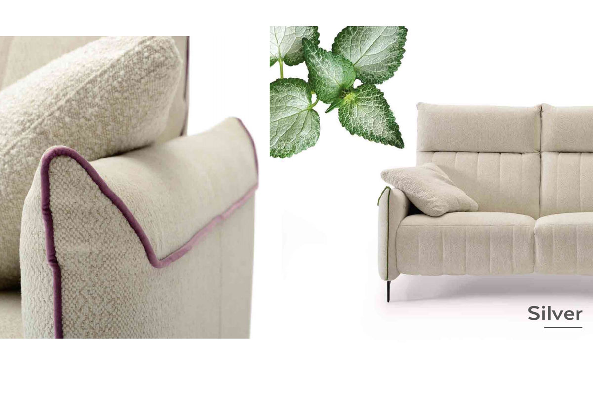 CLEARANCE Modern Sofa Silver 3 place Furniture store in Montreal