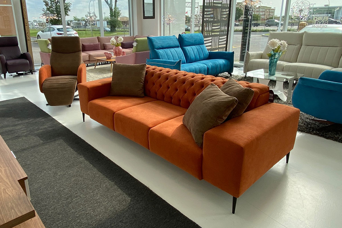 LIVING ROOM Stock Modern Sofa Origen Furniture store in Montreal