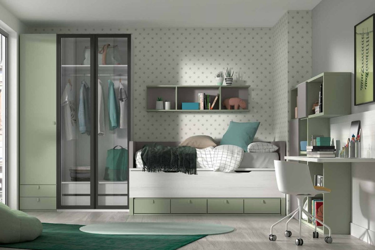 KIDS FURNITURE Teenage Beds F826 TEEN BEDROOM SET Furniture