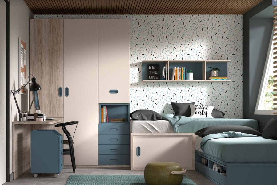 KIDS FURNITURE Teenage Beds F832 Teen Bedroom Set Furniture