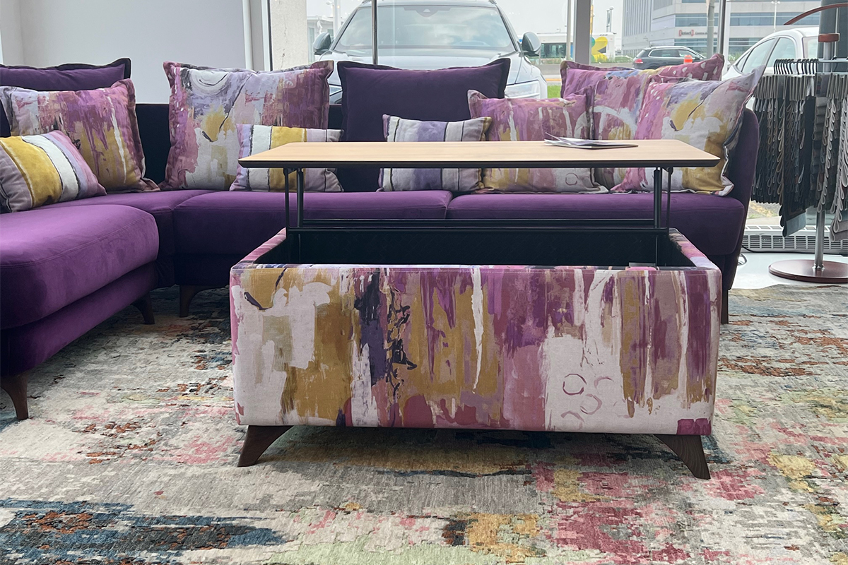 LIVING ROOM Stock Adam Furniture store in Montreal