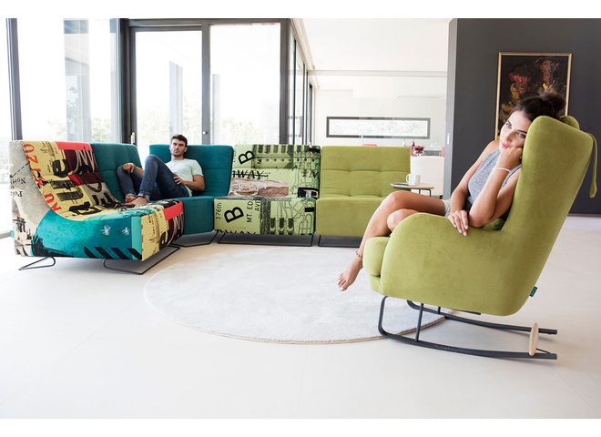 Funky Sectional Arianne Modern Furniture Montreal