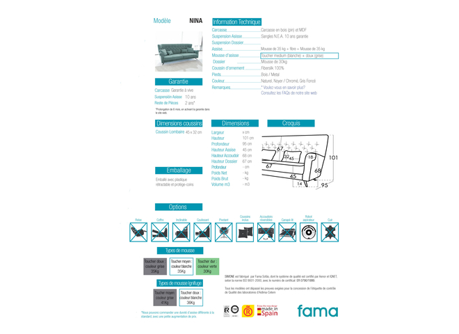 Modern chairs in Quebec